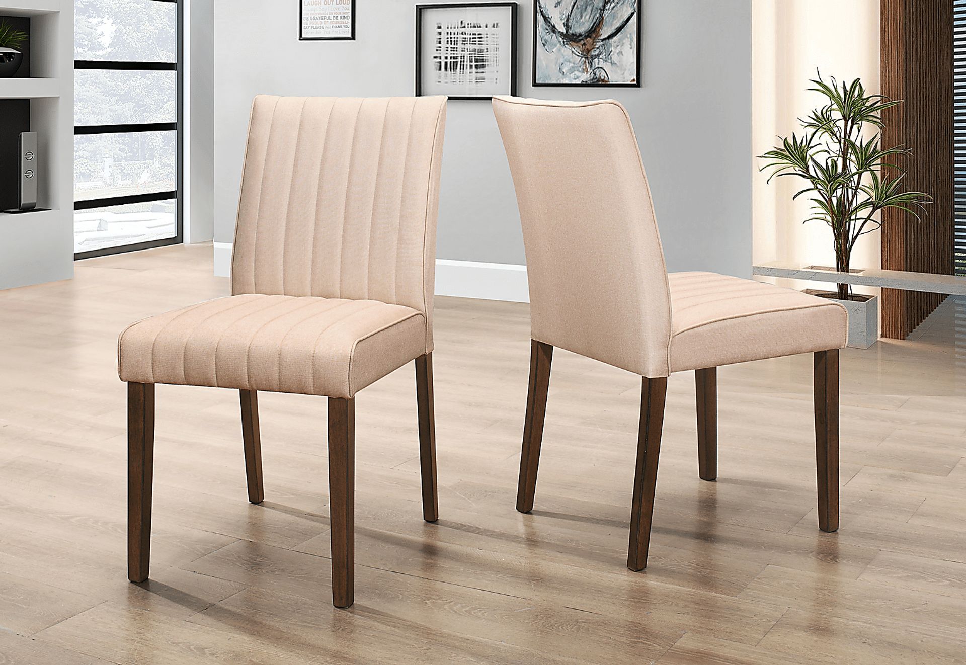 Fairlinks Beige Set of 2 Side Chairs - Image 3
