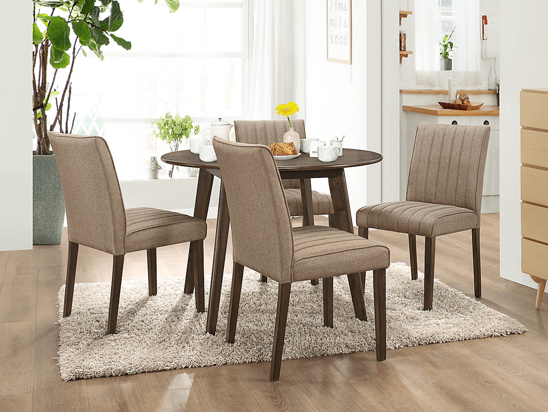Fairlinks Brown Set of 2 Side Chairs - Image 4