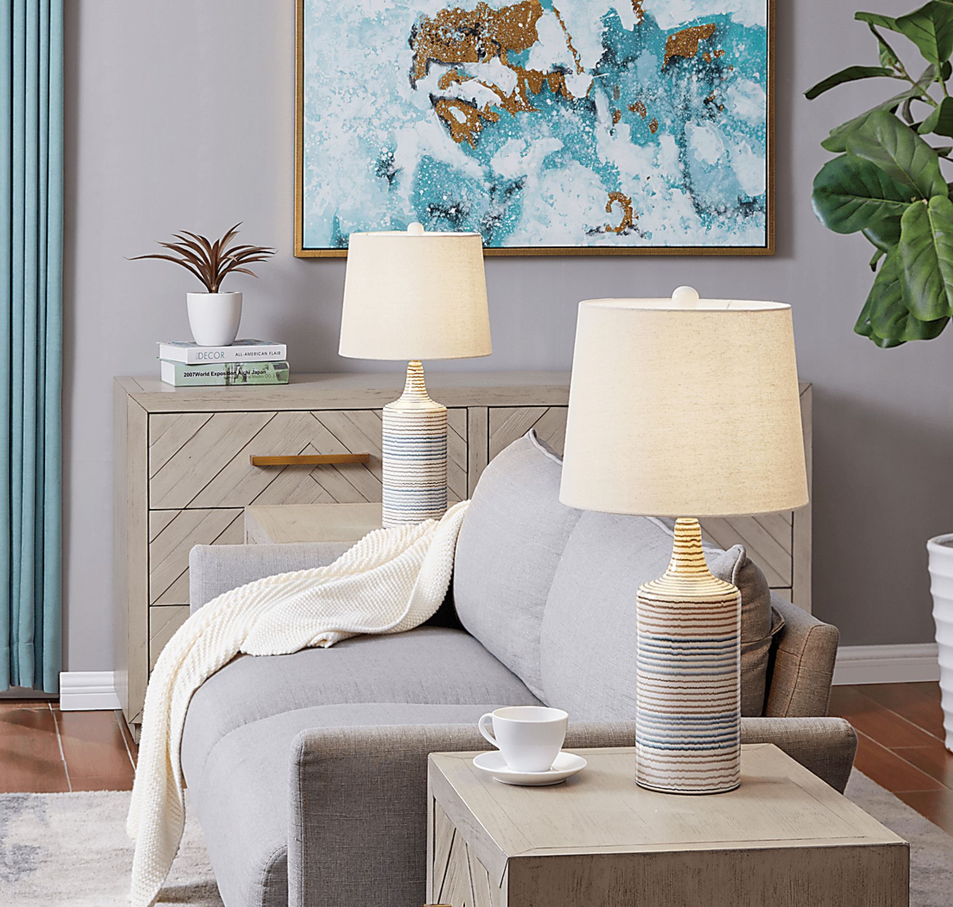 Fairmeadow Bluff White Table Lamps, Set of 2 - Image 4