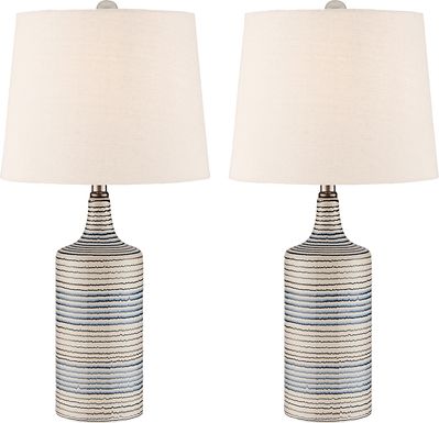 Fairmeadow Bluff White Table Lamp, Set of Two