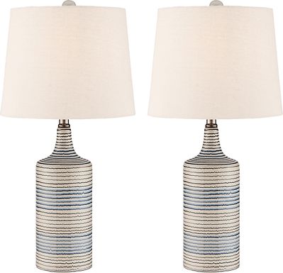 Fairmeadow Bluff White Table Lamps, Set of 2
