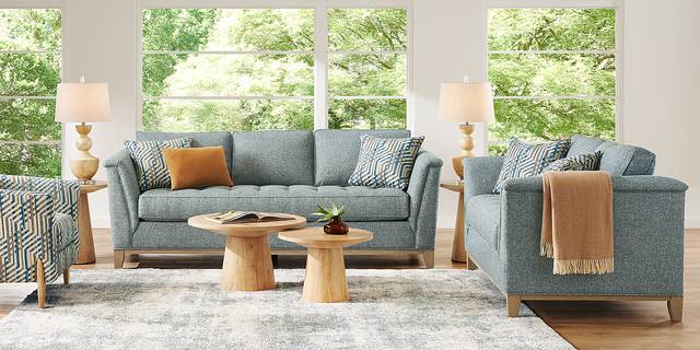 Fairmont Blue Sofa - Thumbnail - Image 2