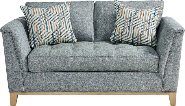 Fairmont Blue Loveseat - Thumbnail - Image 1