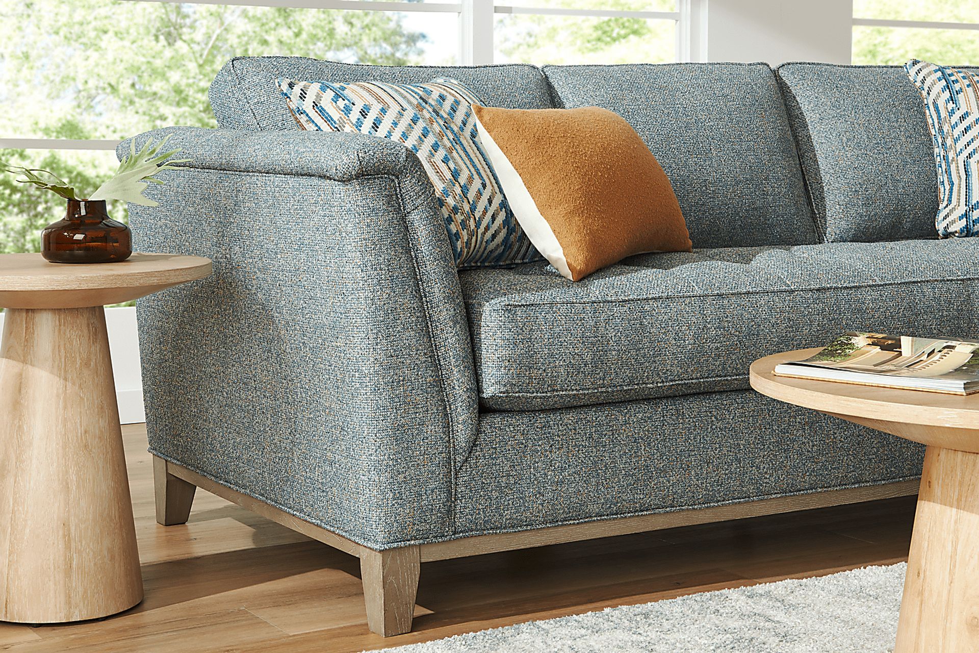Fairmont Blue Sleeper Sofa - Image 3