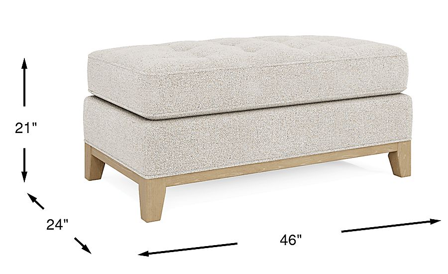 Cindy Crawford Home Fairmont Ottoman - Thumbnail 5