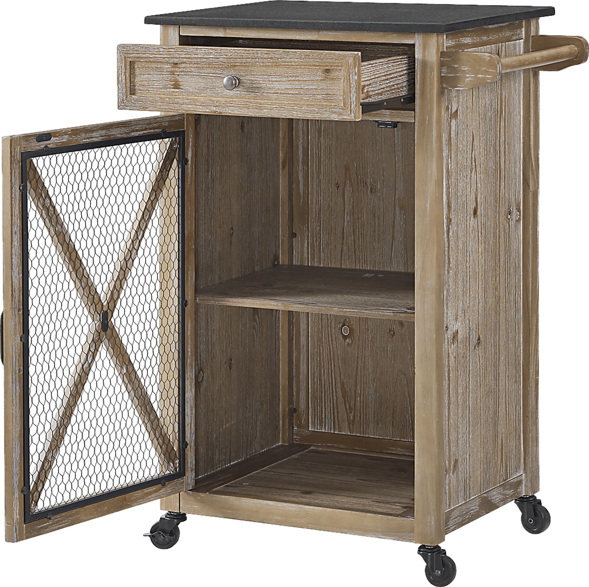 Fairwold Brown Bar Cart - Image 3