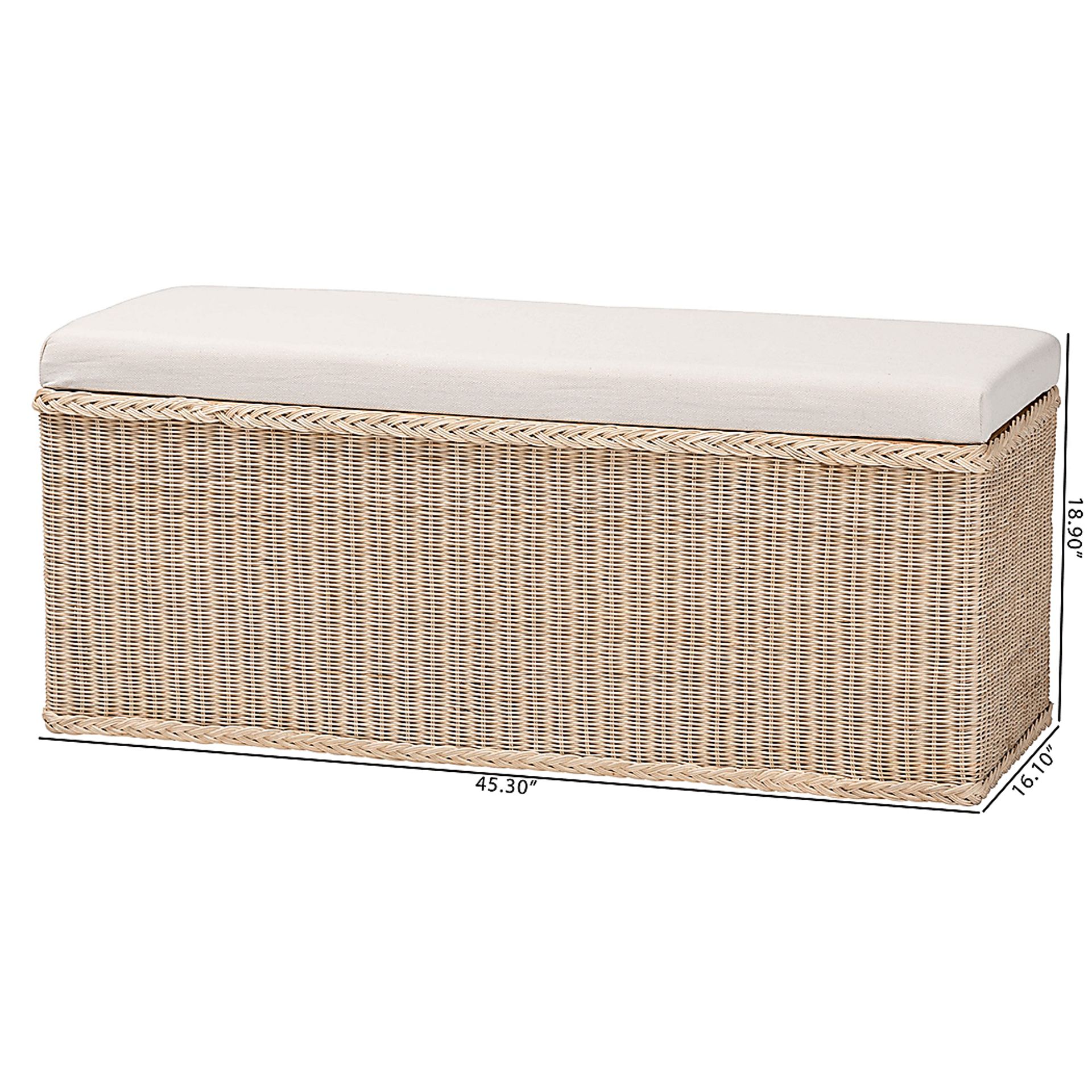 Fairybite Brown Storage Bench - Image 5