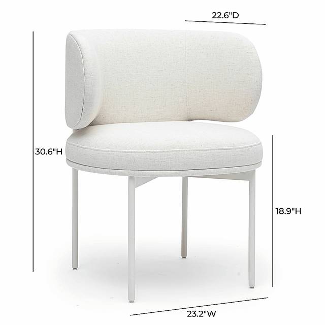 Fairyhive Cream Dining Chair - Thumbnail - Image 4