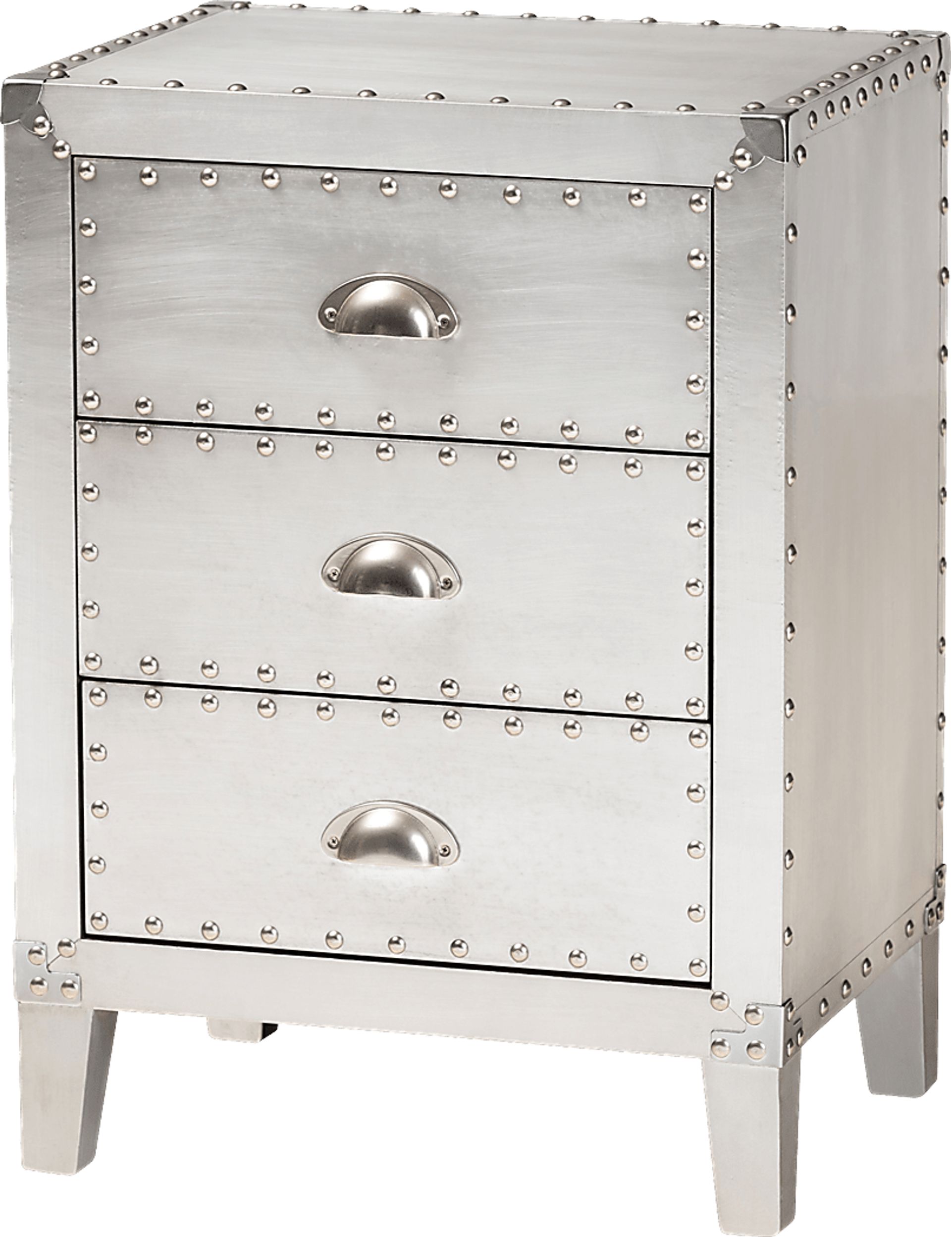 Faison Silver Accent Cabinet - Image 1