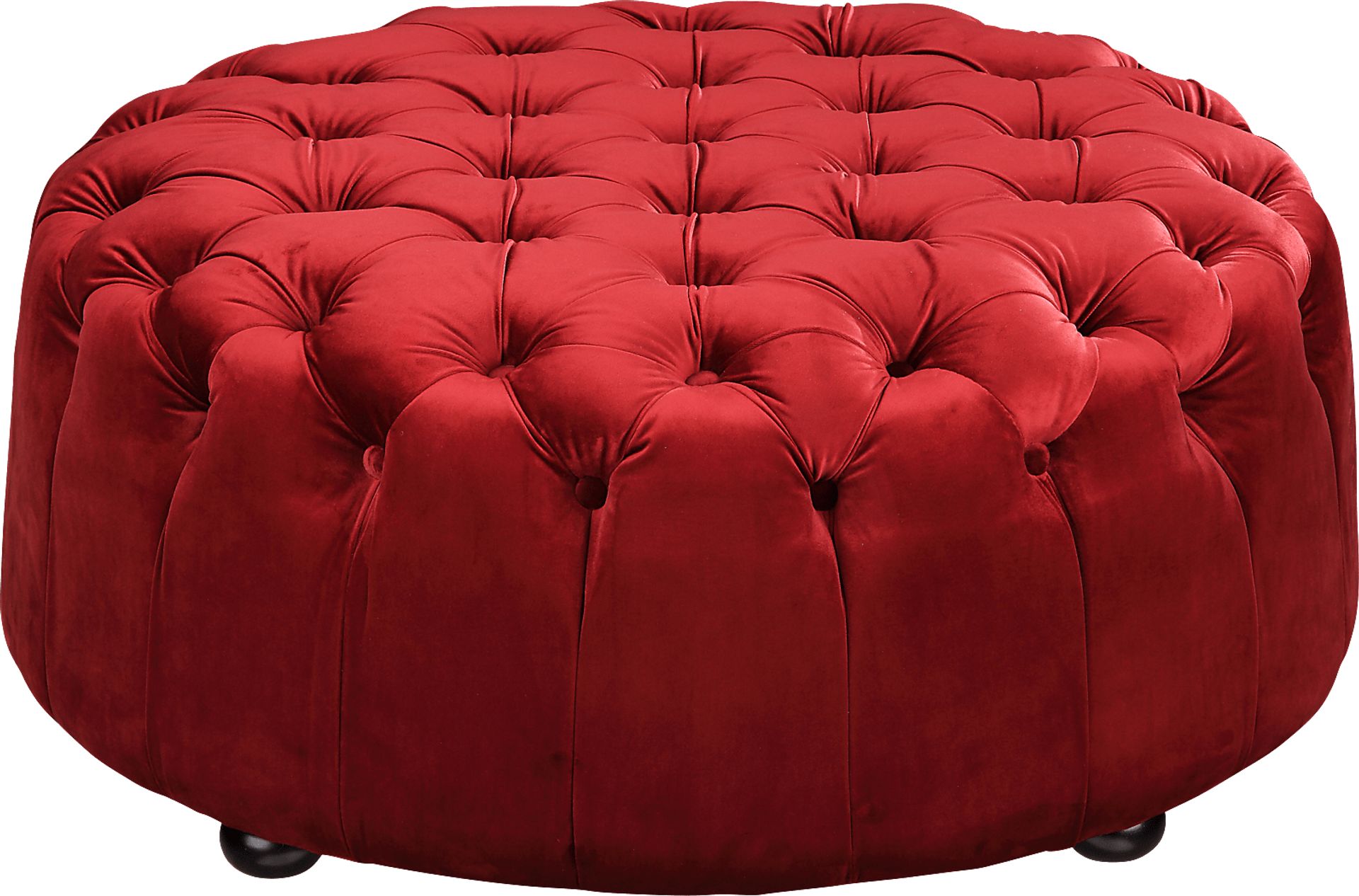 Falahill Red Ottoman - Image 1