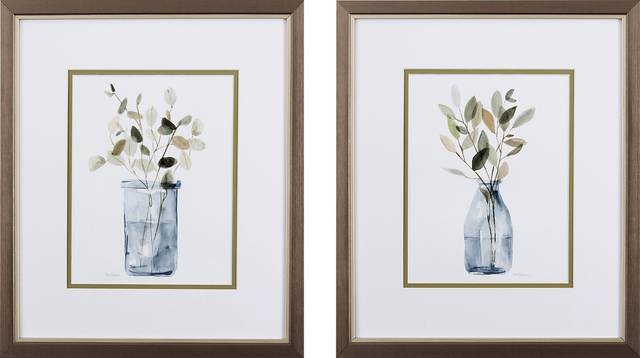 Falesco Blue Wall Art Set of 2 - Thumbnail - Image 1