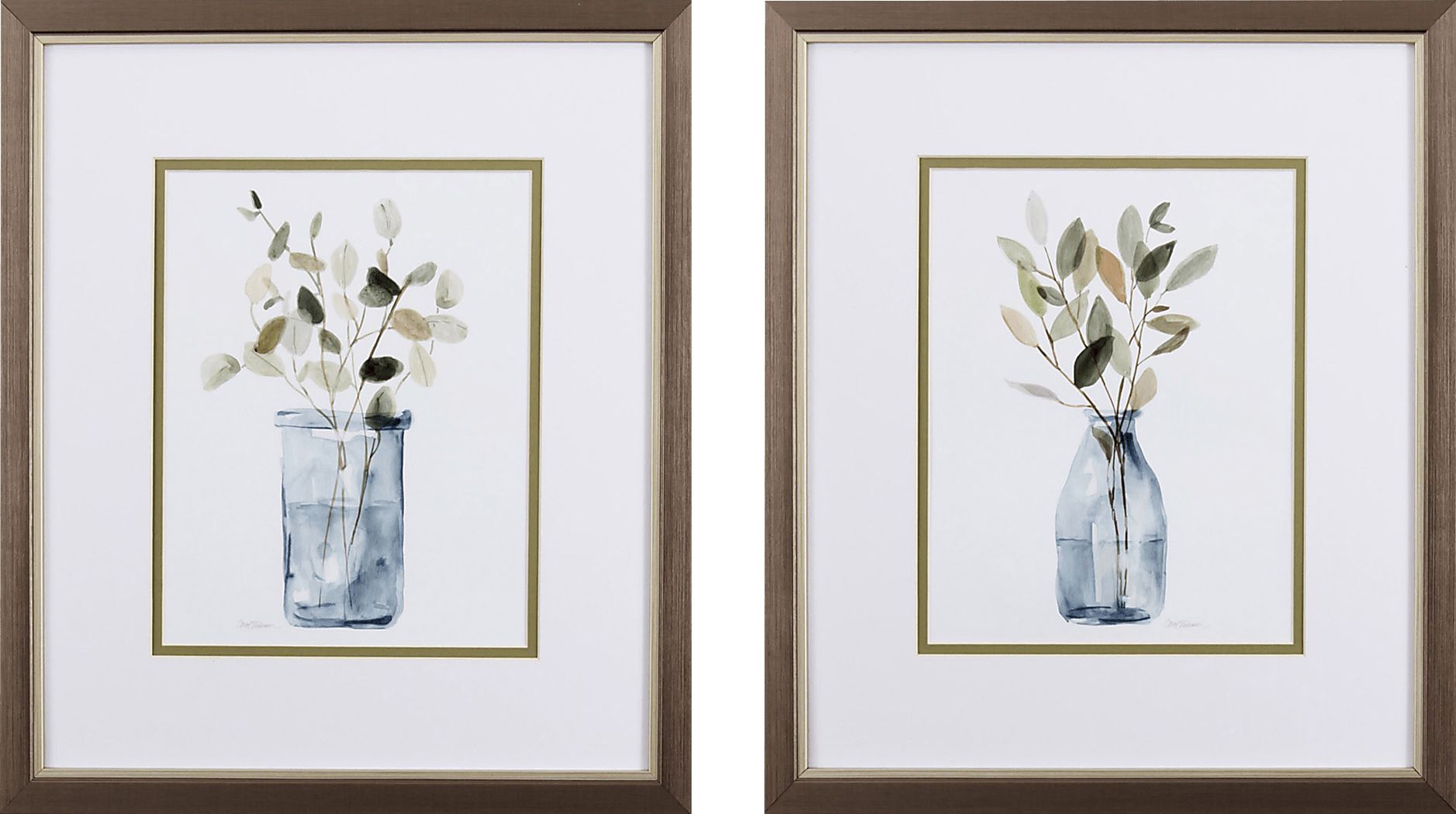 Falesco Blue Wall Art Set of 2 Rooms To Go