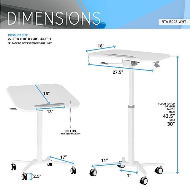 Falindi White Adjustable Desk - Thumbnail - Image 4