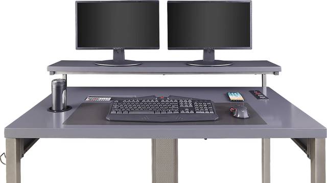 Kids Falkor Gray 48 in. Gaming Desk - Thumbnail - Image 14