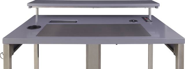 Kids Falkor Gray 48 in. Gaming Desk - Thumbnail - Image 15