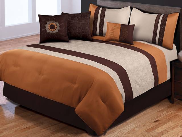 Fallbrook Spice 7 Pc King Comforter Set - Thumbnail - Image 1