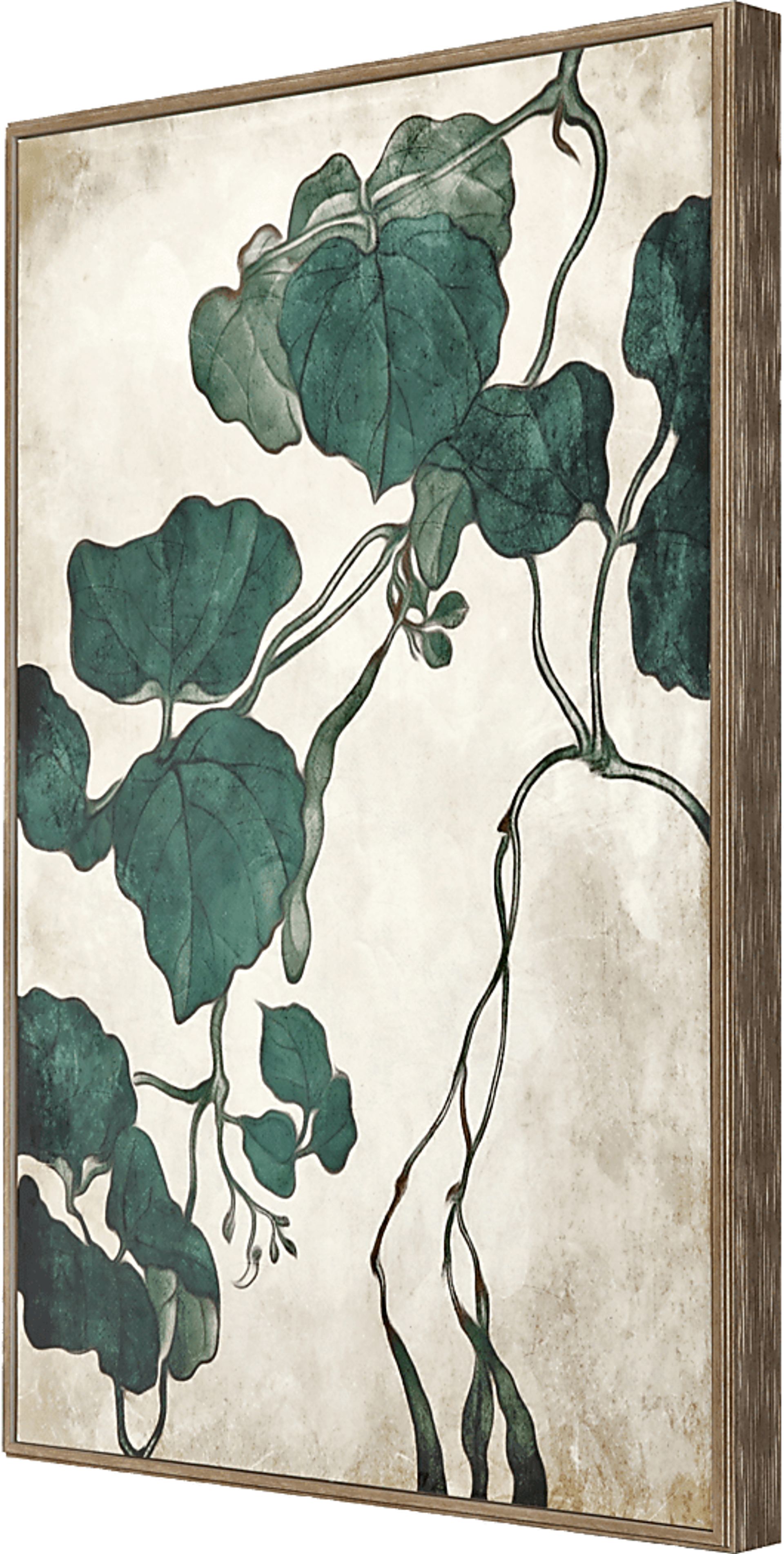 Falling I Green Framed Artwork - Image 3