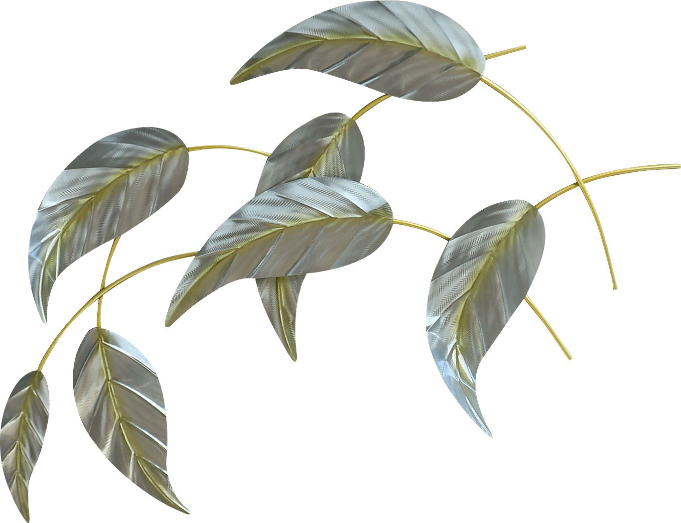 Falling Leaves I Green Indoor/Outdoor Wall Art