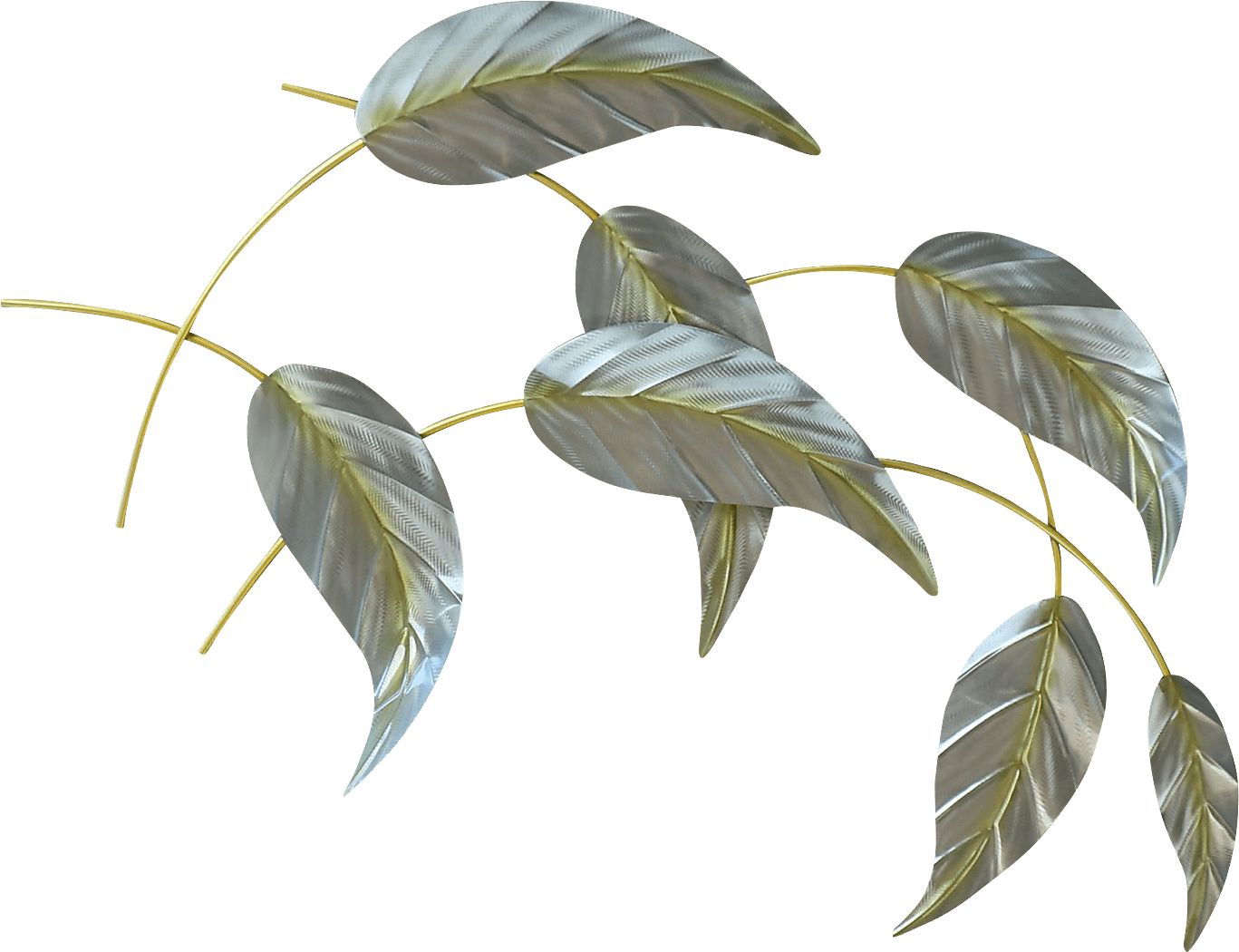 Falling Leaves II Green Indoor/Outdoor Wall Art