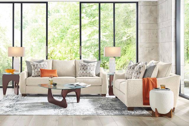 Fallon Ivory Sofa - Thumbnail - Image 2