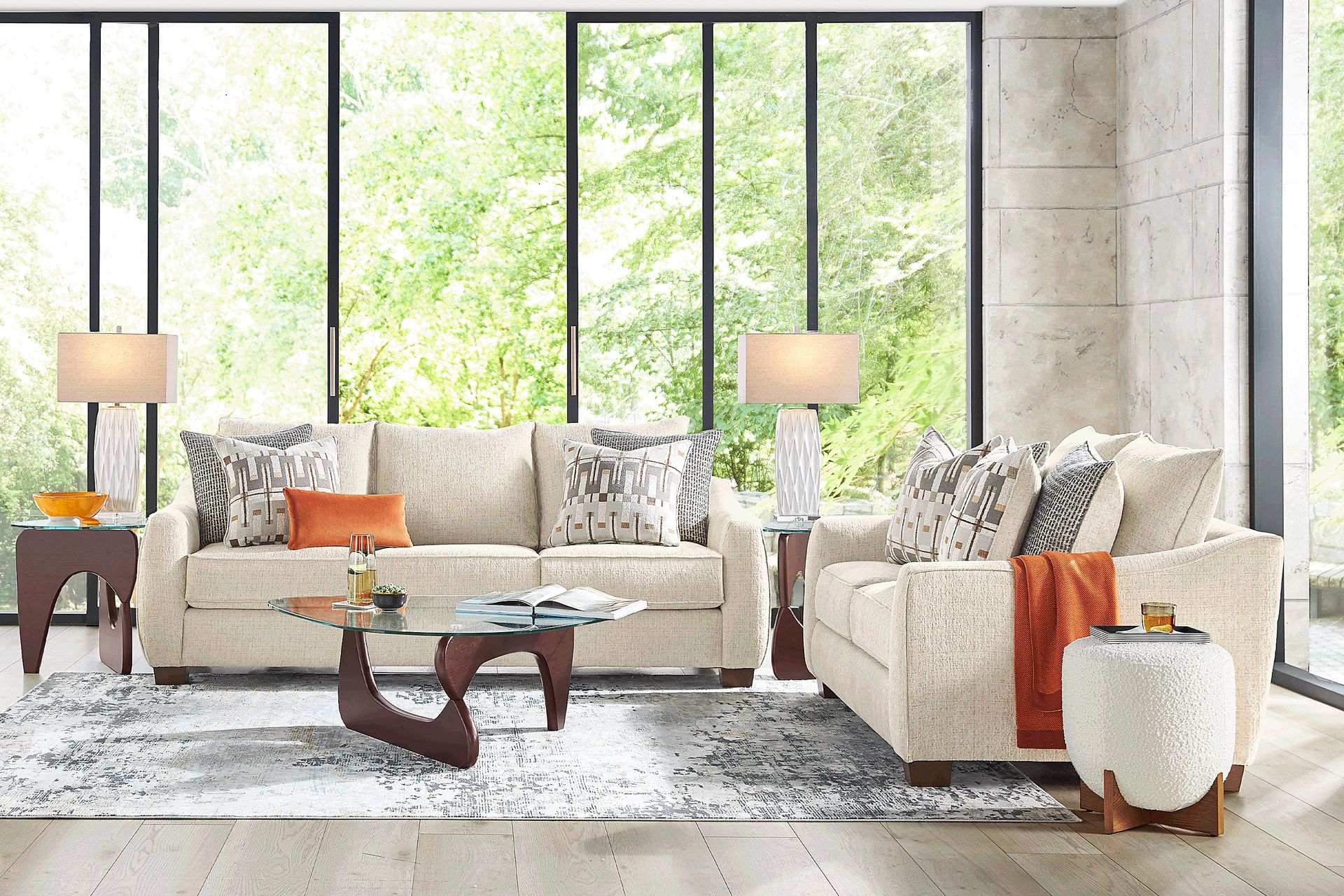 Fallon Ivory Sofa - Image 2
