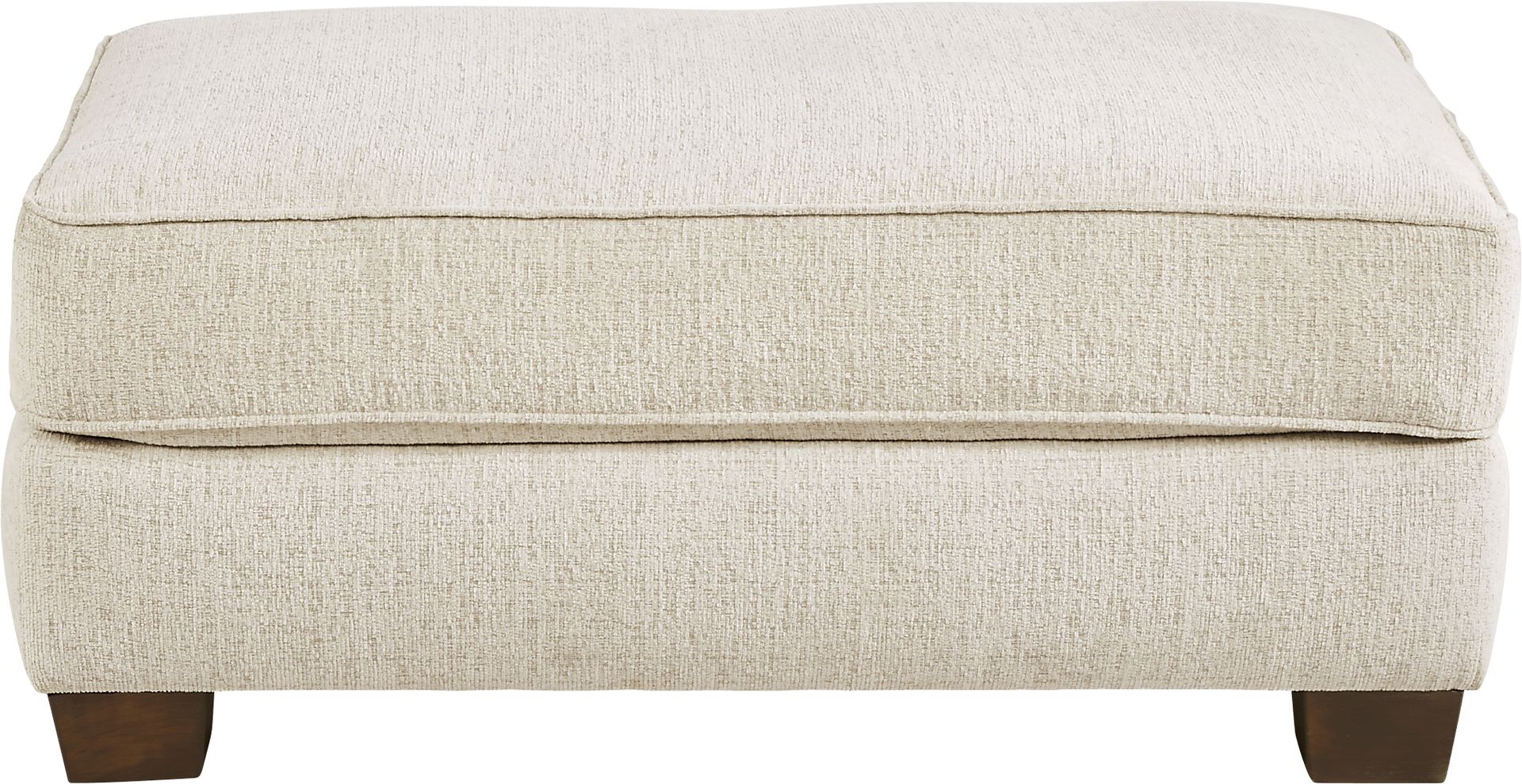 Fallon Ivory Ottoman - Image 2