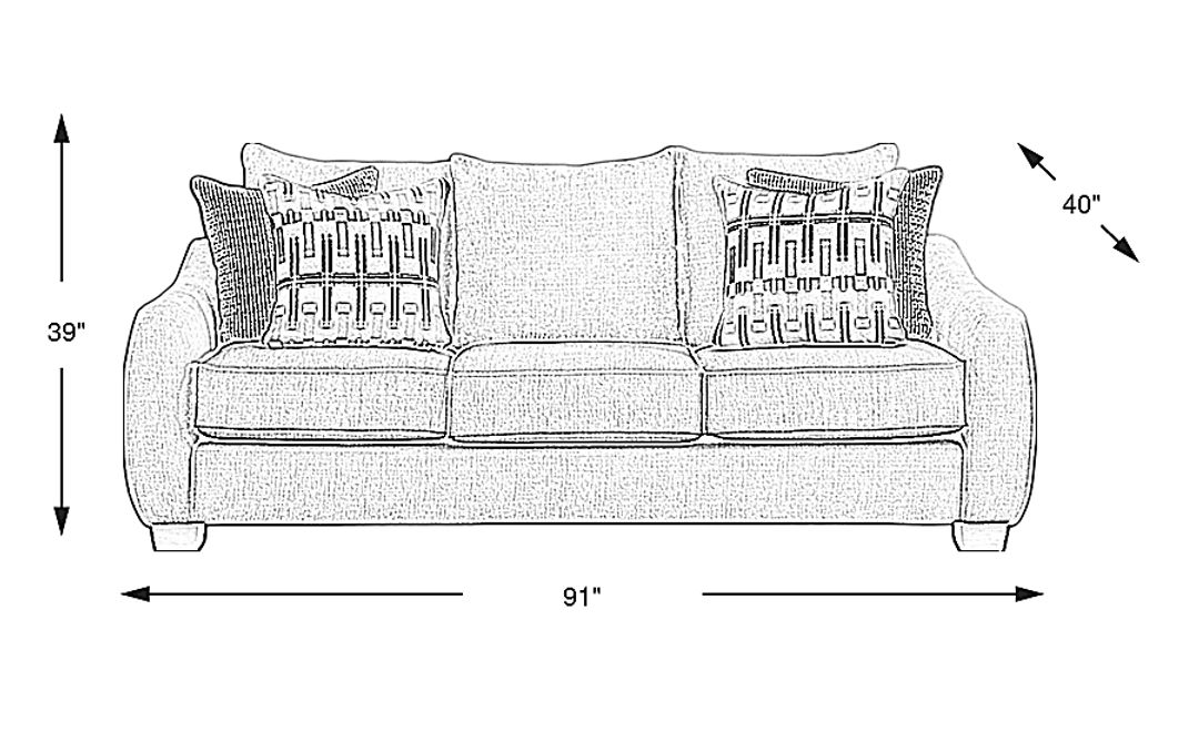 Fallon Premium Sleeper Gel Foam Sofa