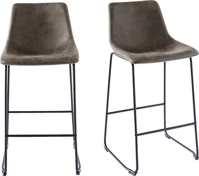 Fallowmont Gray Barstool, Set of 2 - Thumbnail - Image 1