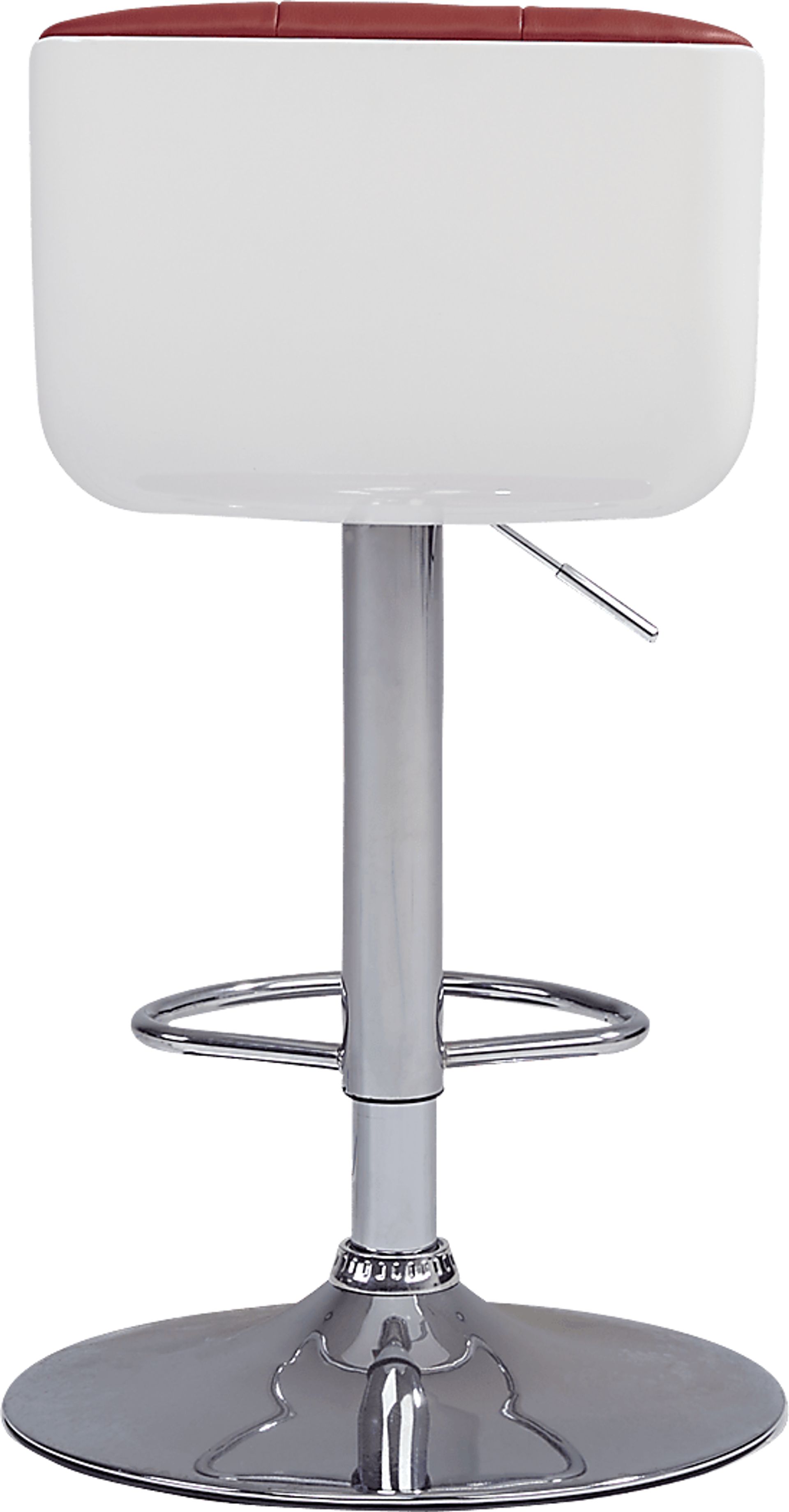 Falsley Red Adjustable Barstool - Image 4