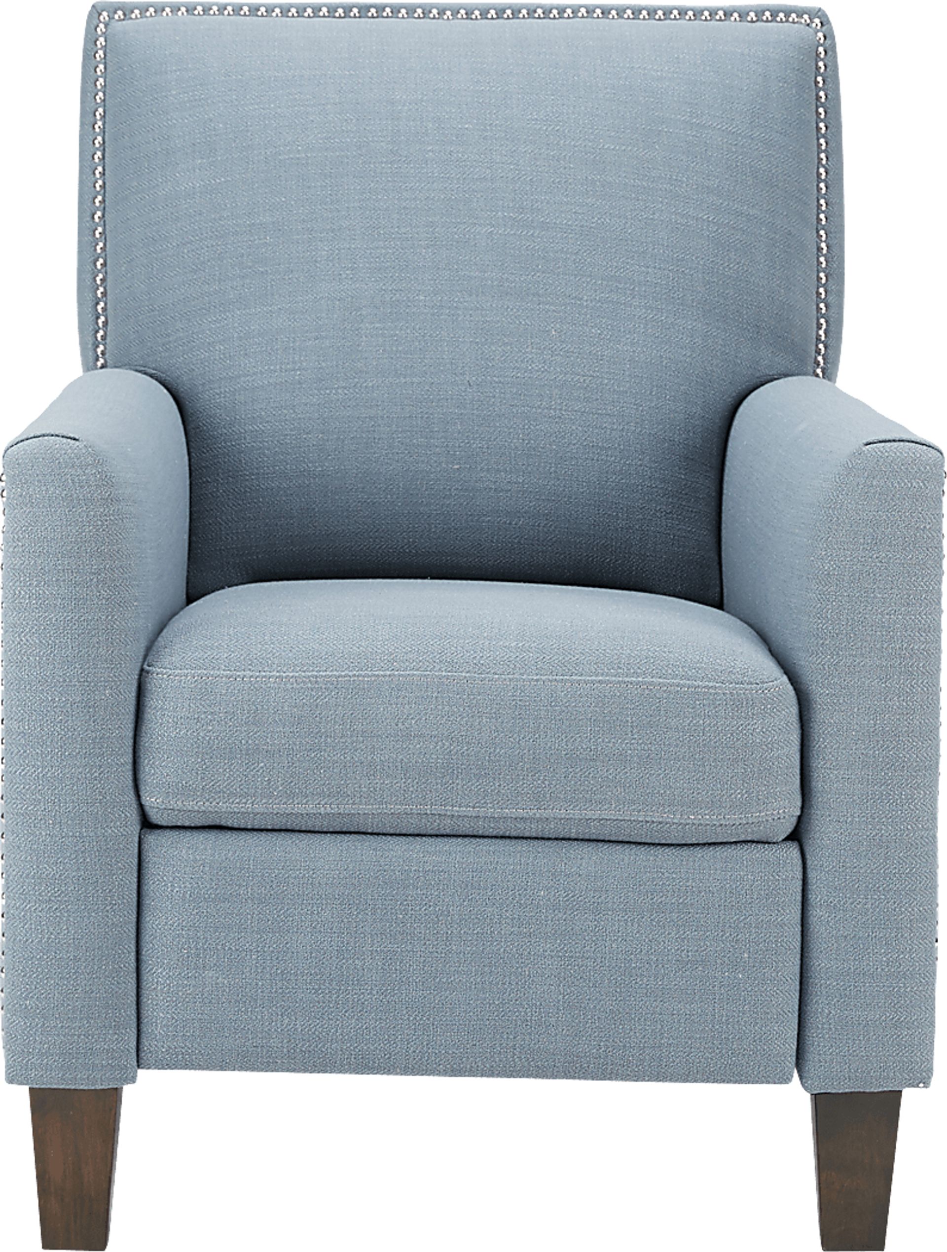 Faneca Blue Pushback Recliner - Image 2