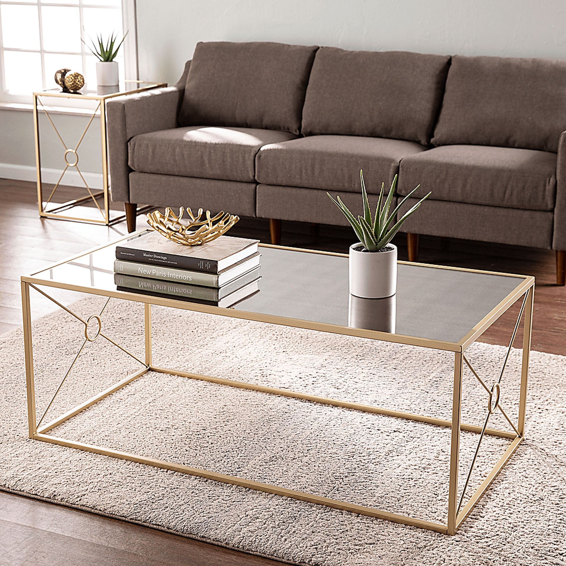 Faneher Gold Cocktail Table - Image 4