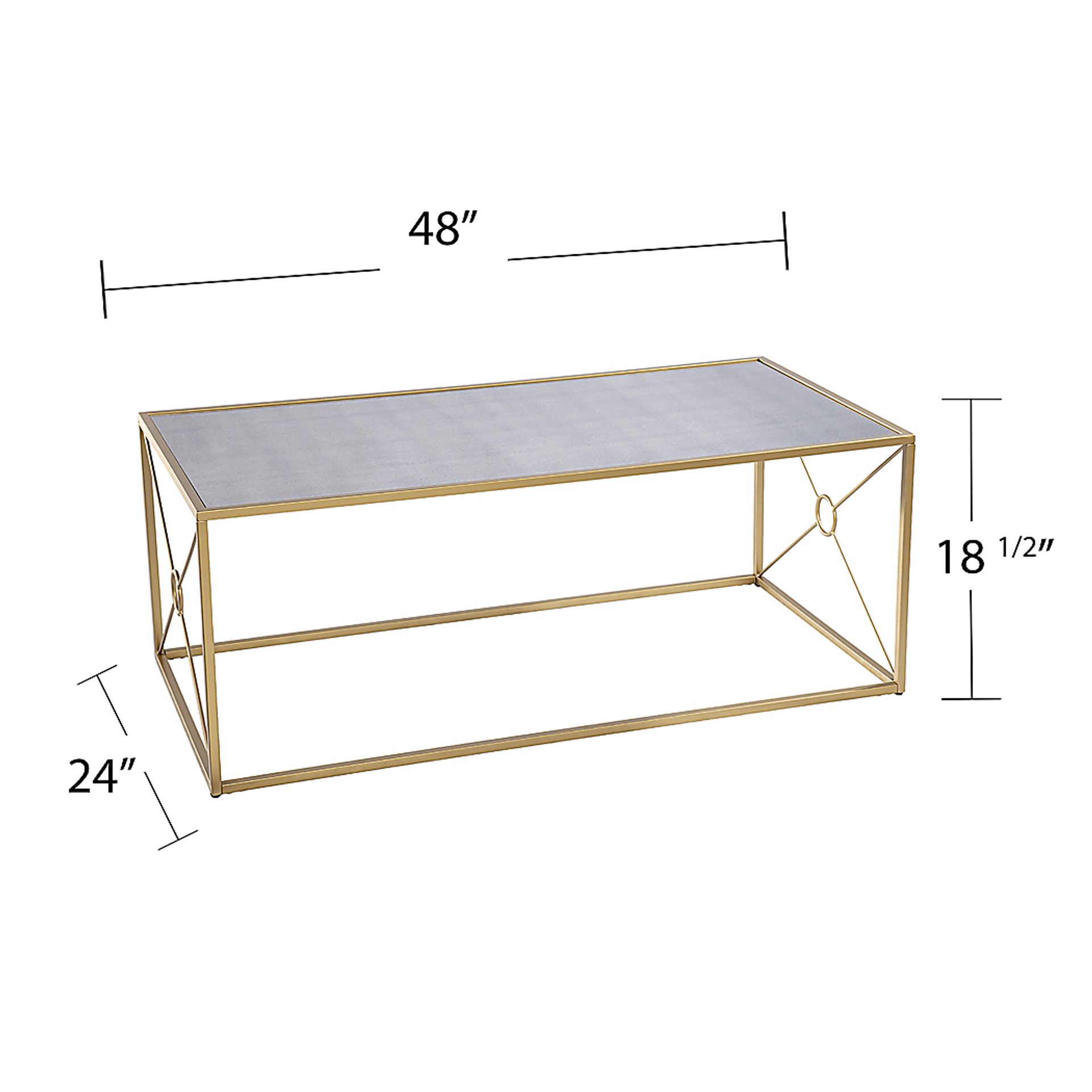 Faneher Gold Cocktail Table - Image 6