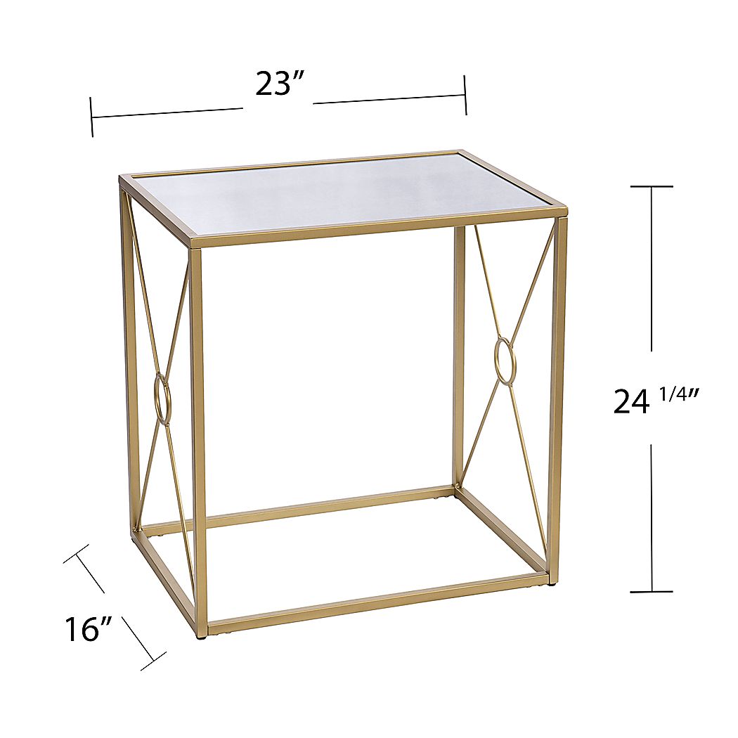 Faneher Gold End Table - Thumbnail 5