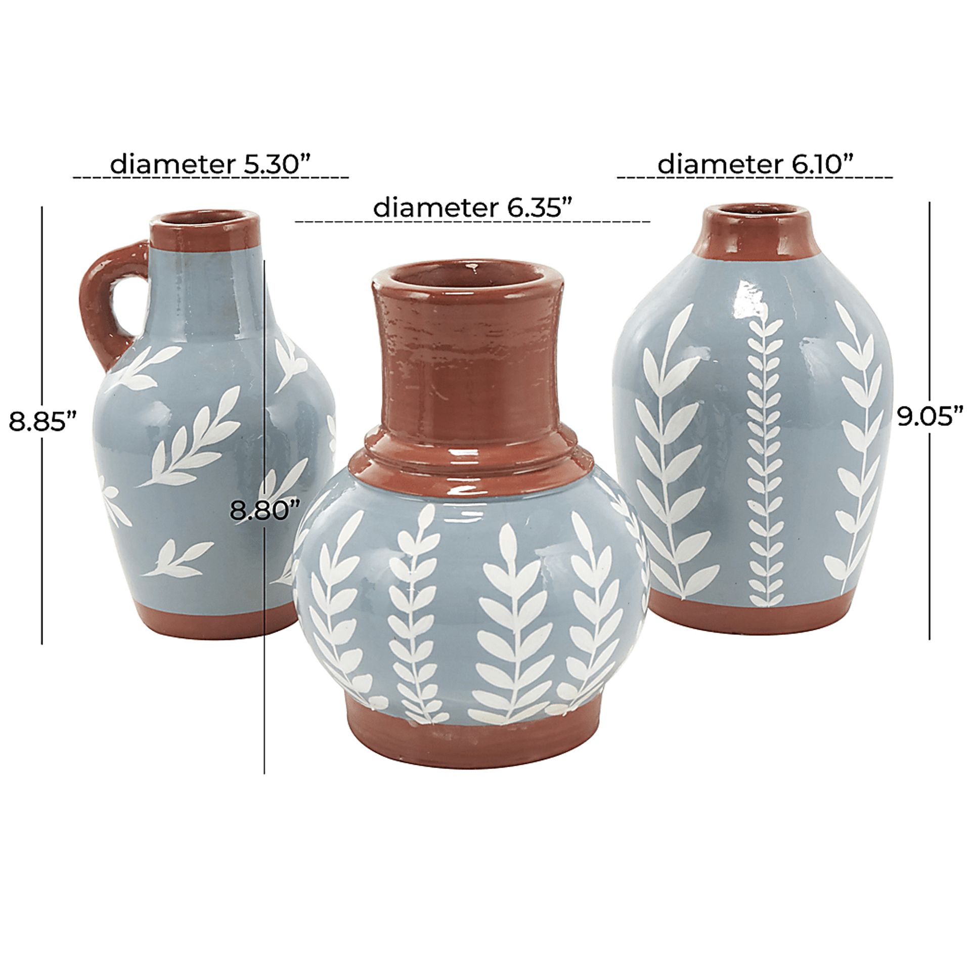 Fanli Blue Vase, Set of 3 - Image 12