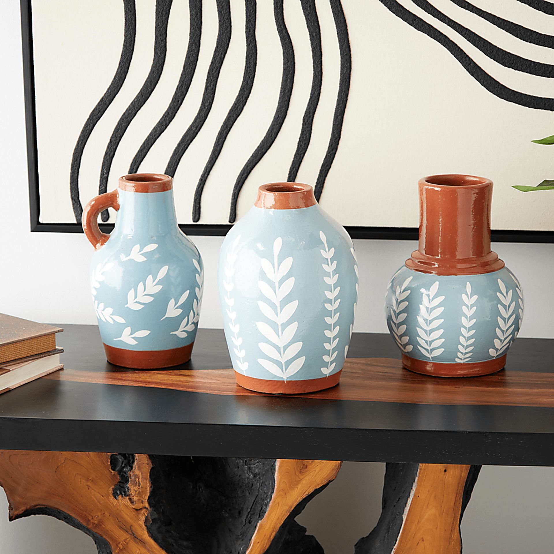Fanli Blue Vase, Set of 3 - Image 2