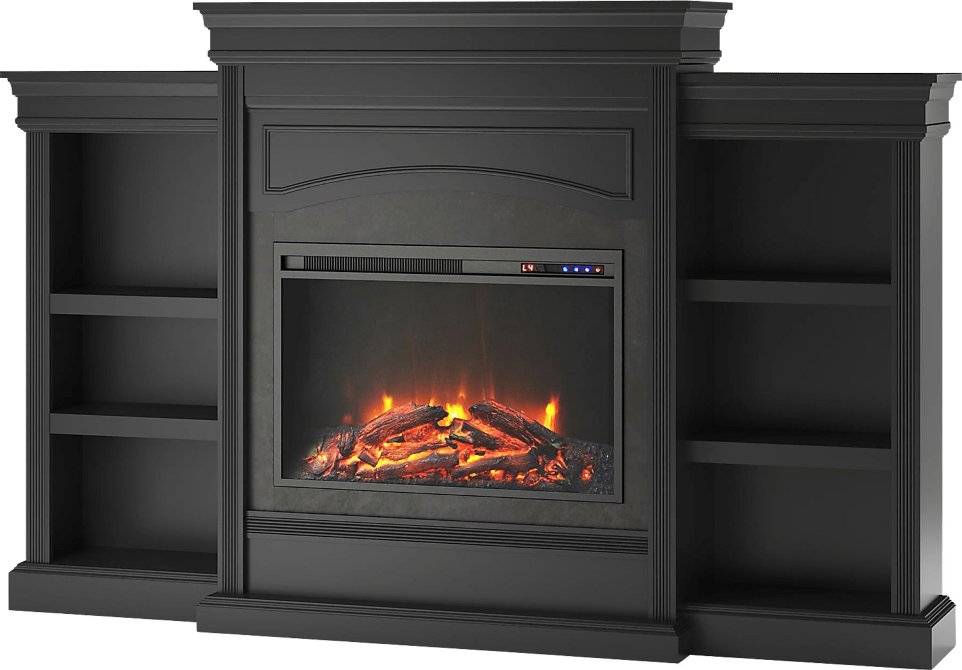 Fannelle Black Electric Fireplace - Image 2