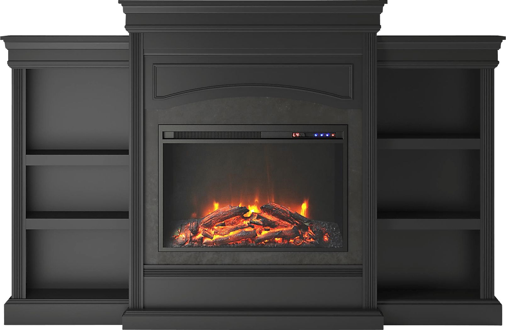 Fannelle Black Electric Fireplace Rooms To Go