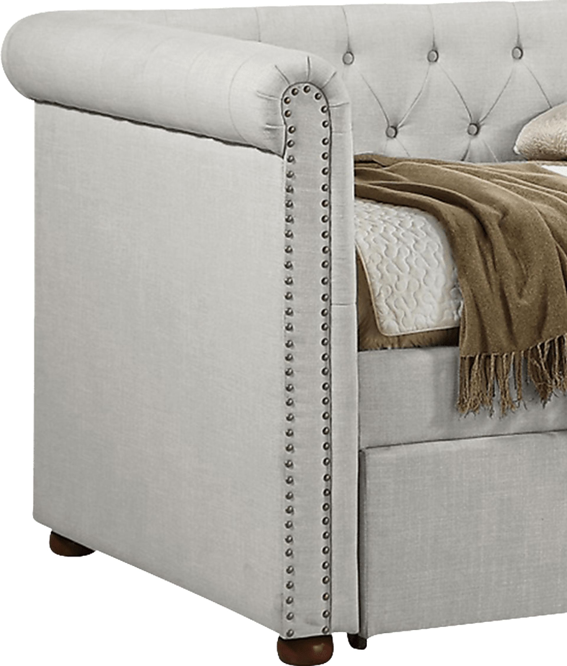 Fannin Beige Daybed with Trundle - Image 4