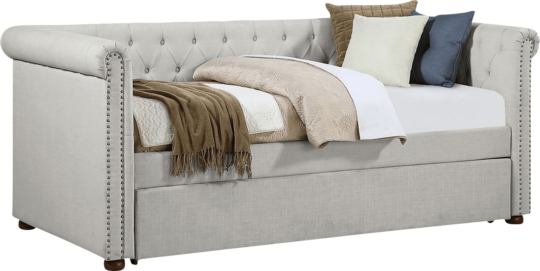 Fannin Beige Daybed with Trundle Rooms To Go