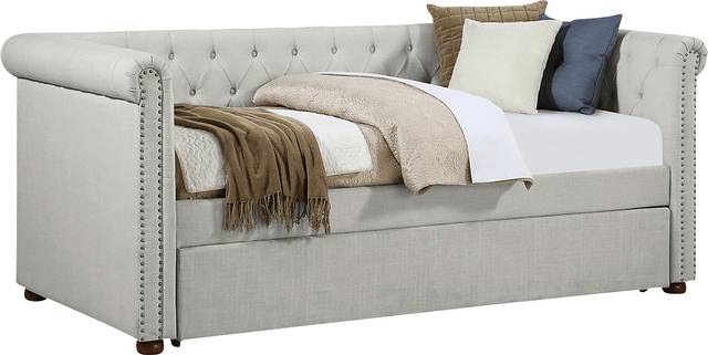 Fannin Beige Daybed with Trundle - Thumbnail - Image 1