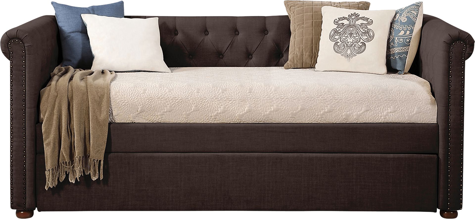 Fannin Dark Gray Daybed with Trundle - Image 2