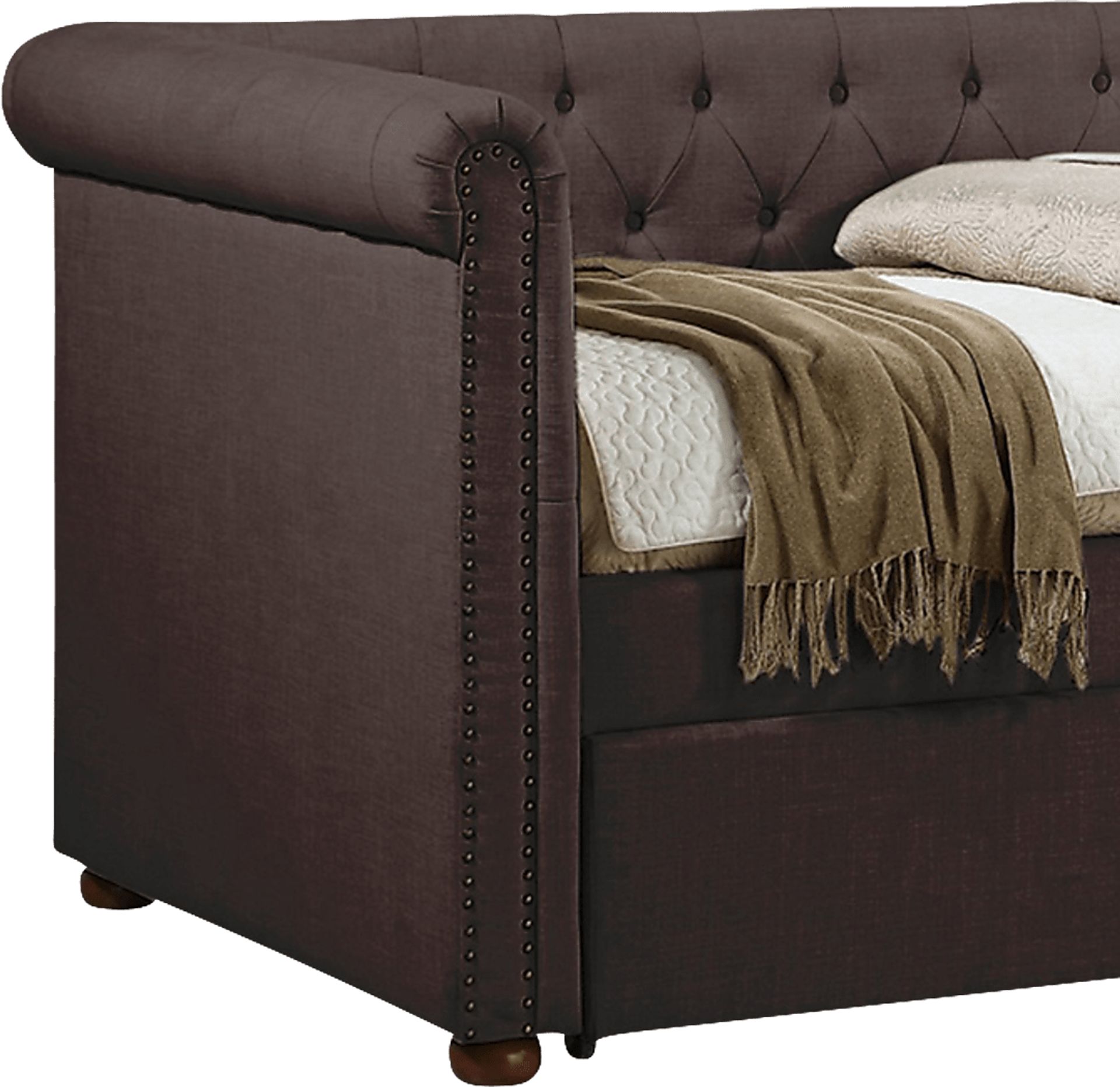 Fannin Dark Gray Daybed with Trundle - Image 4