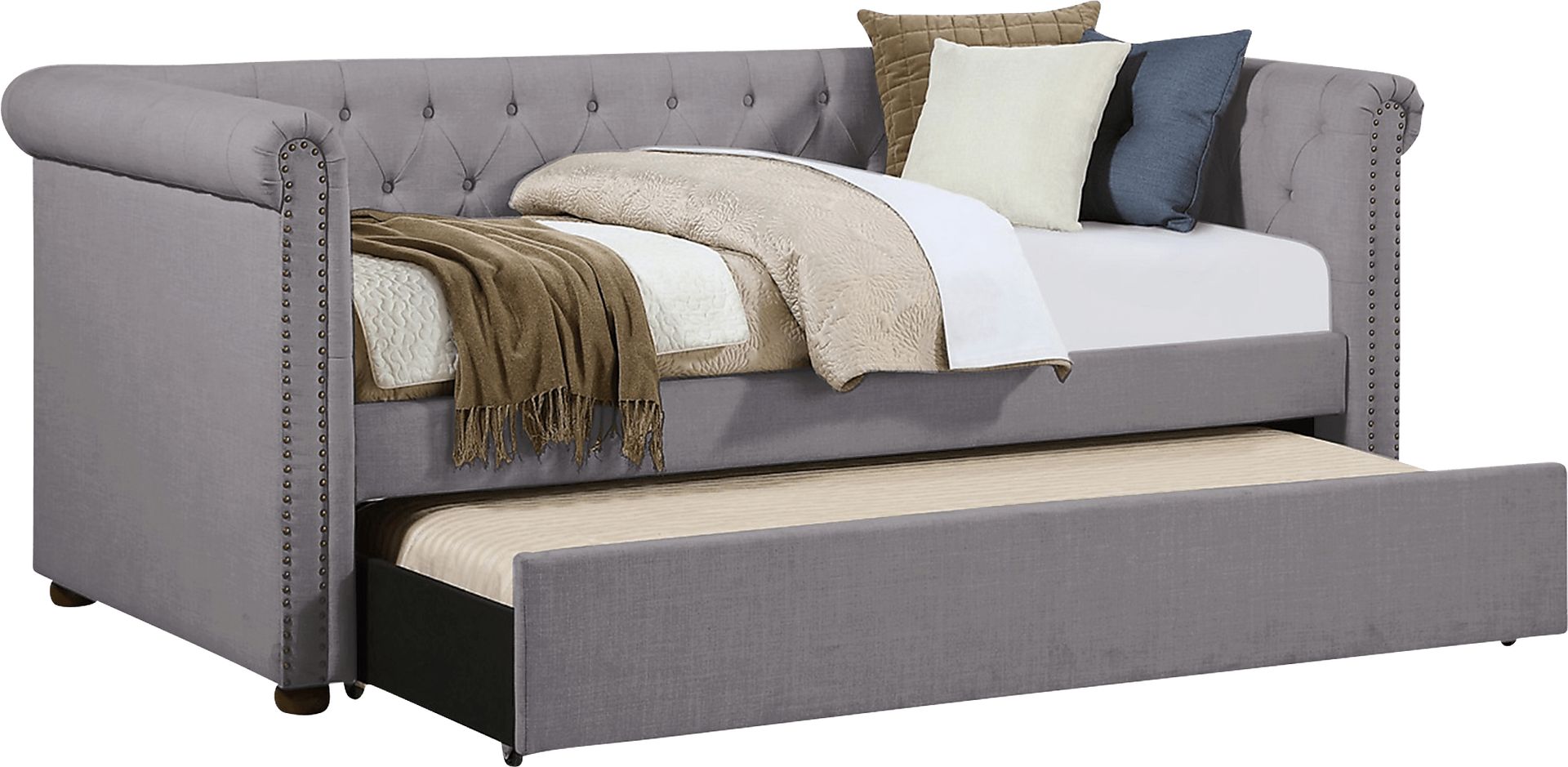 Fannin Gray Daybed with Trundle - Image 3