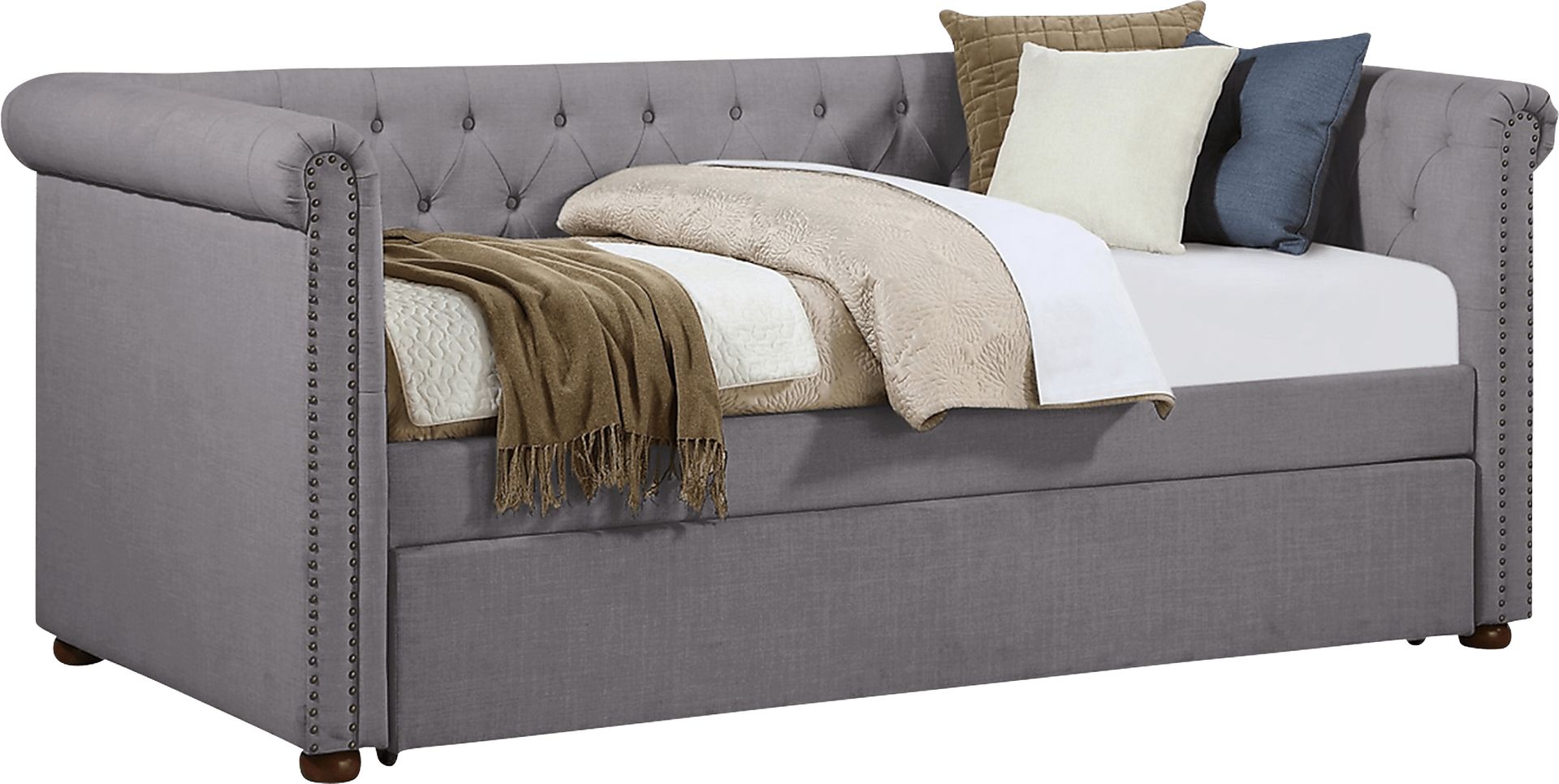 Fannin Gray Daybed with Trundle - Image 1