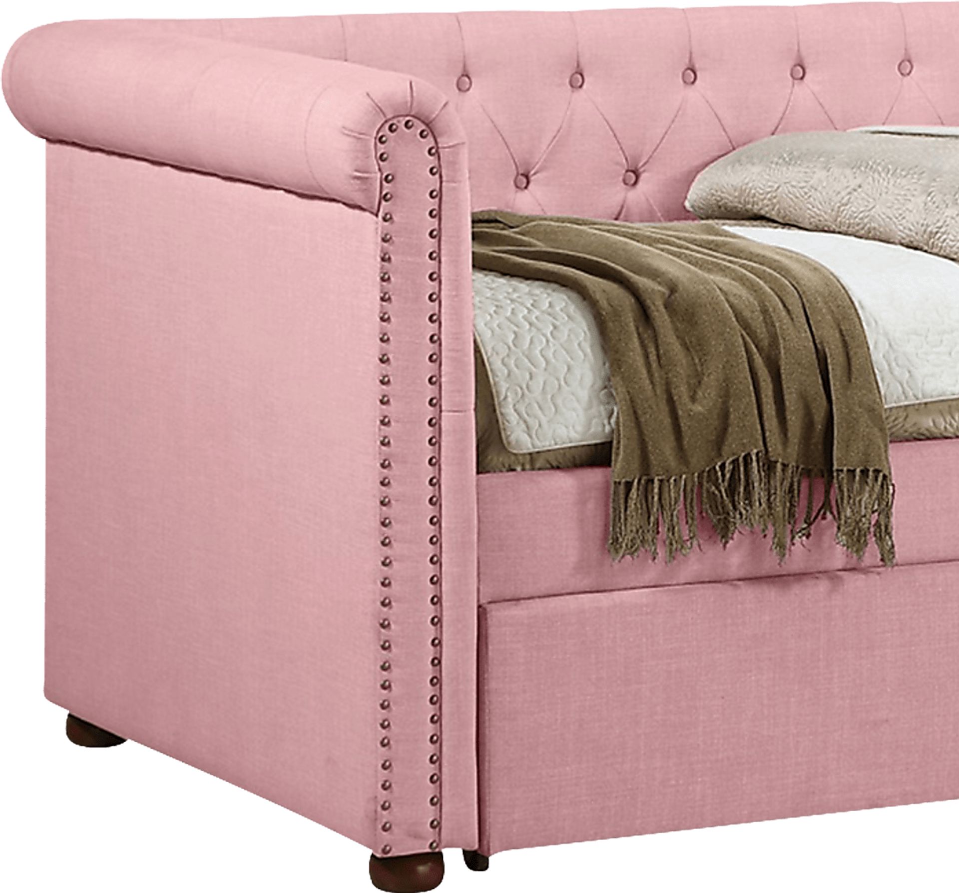 Fannin Pink Daybed with Trundle - Image 4