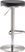 Fano Black Adjustable Swivel Barstool