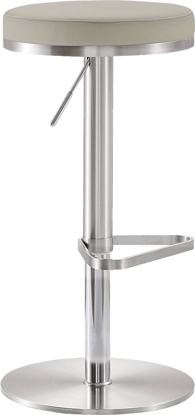 Fano Gray Adjustable Swivel Barstool - Thumbnail - Image 1