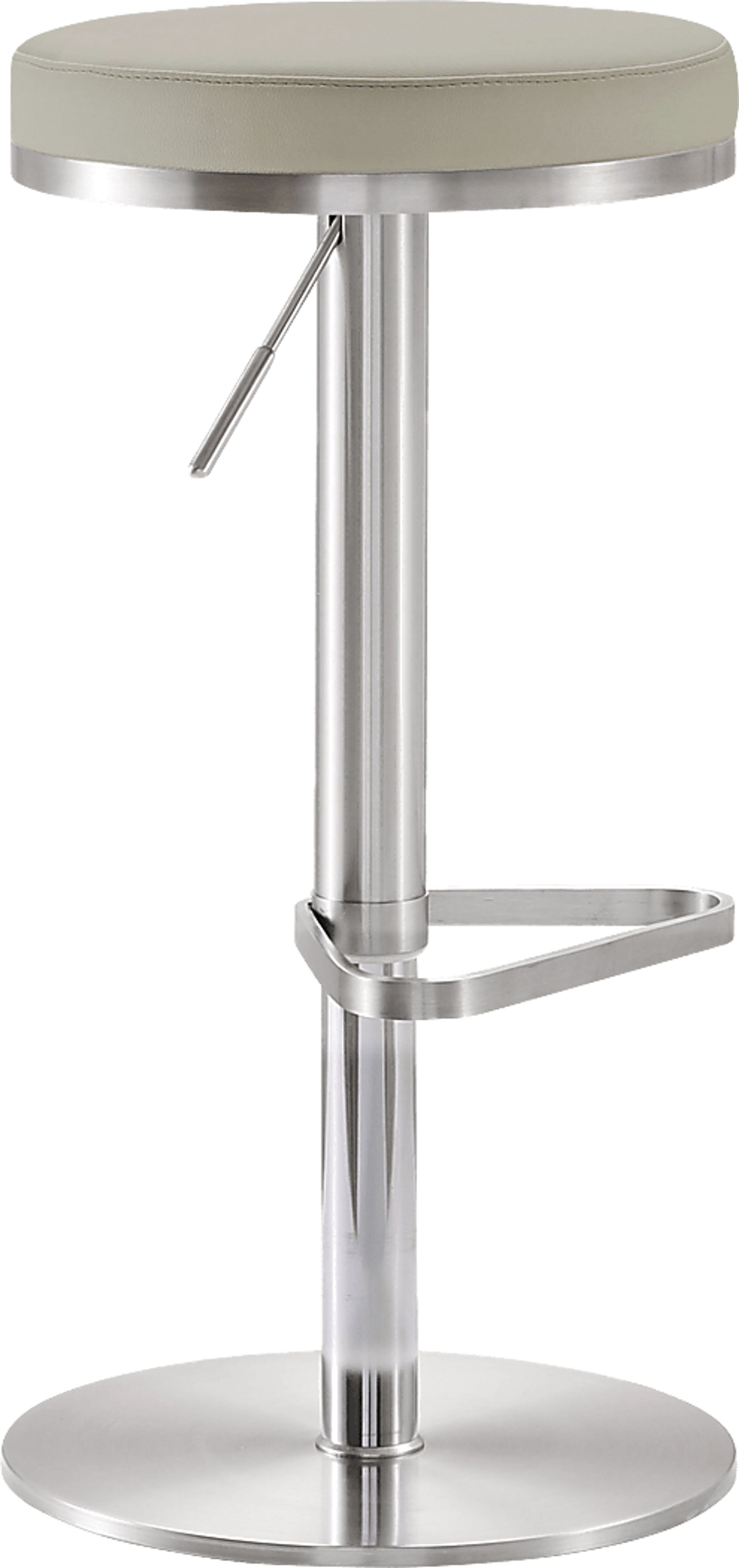 Fano Gray Adjustable Swivel Barstool - Image 1