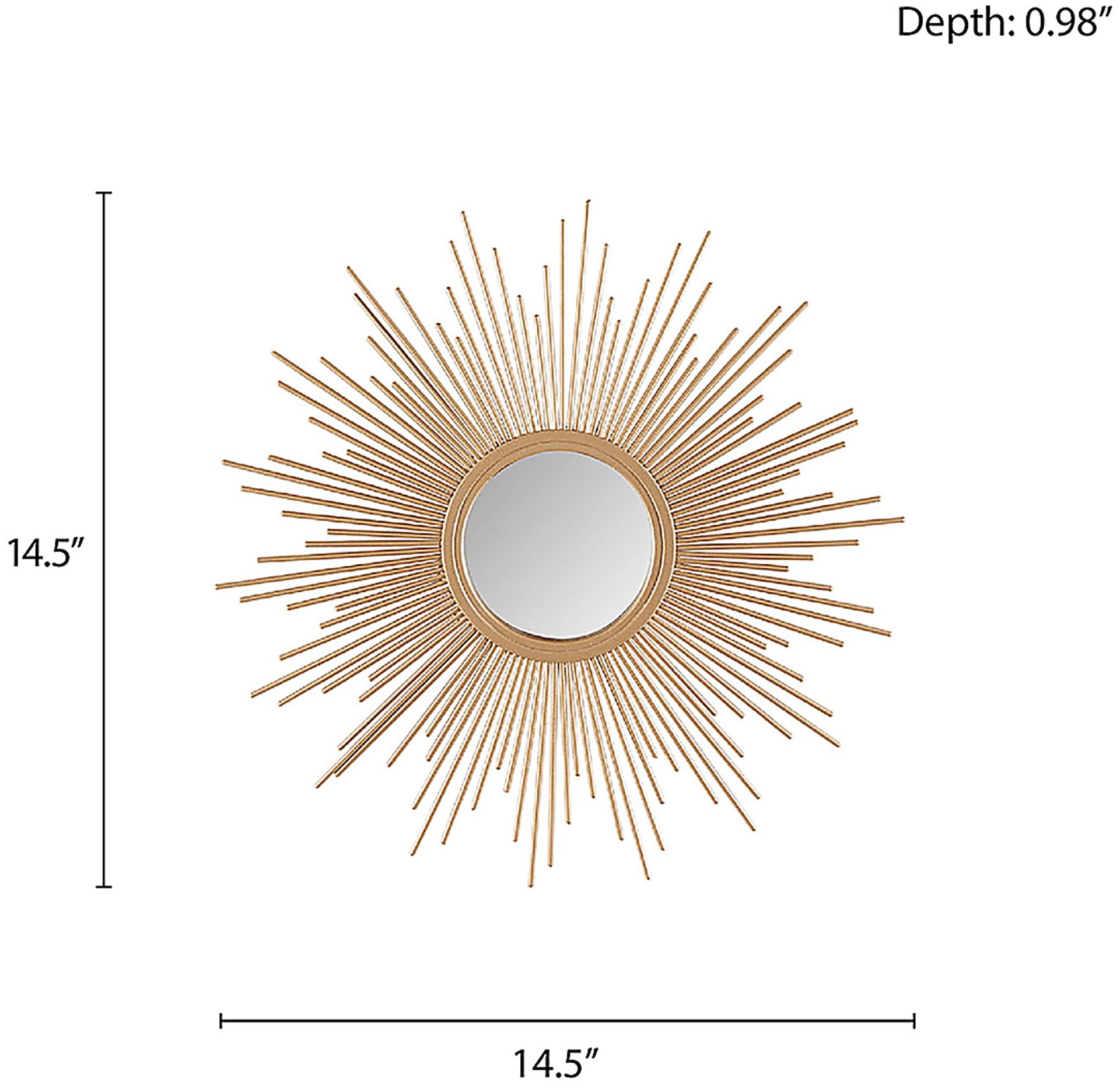 Fanoher Gold Accent Mirror - Image 3