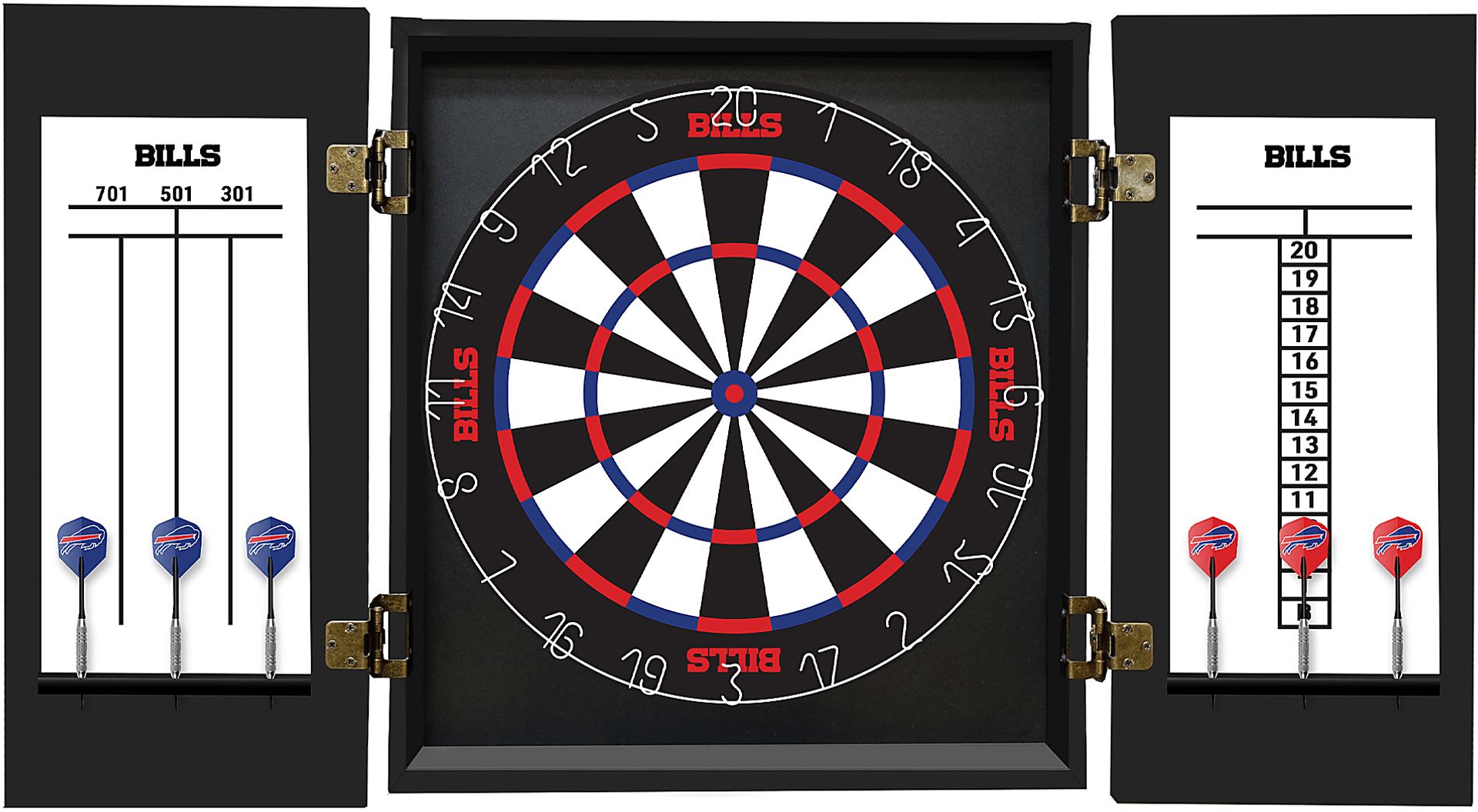 Buffalo Bills Black Dartboard Set - Image 3